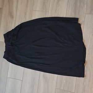 Navy blue stretchy long skirt